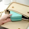 Förvaringslådor Fashion Luxury Jewelry Bag Travel Portable Earrings Leather Box Armband Mini