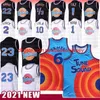 Personnalisé cousu 2022 Hommes Jeunesse Michael Bugs Movie Tune Squad Basketball Jersey Bugs Bill Murray Lola DDUCK Taz