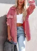 Damesjas Casual Retro Effen Lange Mouw Jas Lente Herfst Harajuku Kraagvorm Knop Bovenkleding Femme Streetwear Losse Jas 230215