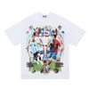 23SS Europe Soccers Stars Print T -shirt Vintage Design T -shirt plus size lente zomer mode skateboard mannen vrouwen 879 t -shirt 286B