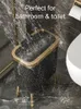 Kosze na śmieci złoty luksusowy kosz na śmieci do kuchni kreatywny Highfoot czarny kosz na śmieci łazienka 230215