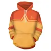 Heren Hoodies Avatar Last Airbender Costumes Cosplay 3D Printing Zipper Fashion Flame Sweatshirts Spring herfstjacks