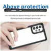 Coque transparente translucide arrière rigide avec bord pare-chocs souple fine protection fine compatible avec Samsung Galaxy A73 A53 A33 A13 A23