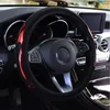 Steering Wheel Covers Universal Car Cover Leather Metal Elastic Dynamic Without 37-38cm Interior Ring Whe T9g9