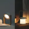 Tokili Touch Dimmbares Nachtlicht USB-Aufladung Faltbare Schreibtischlampe Lesen Tragbare Teleskoplaterne für Outdoor-Camping 3-Gang-Helligkeit Nachttischbeleuchtung