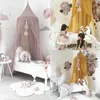 Mosquito Net 5 Colors Hanging Kids Baby Bedding Dome Bed Canopy Cotton Mosquito Net Bedcover Curtain For Baby Kids Reading Playing Home Decor 230214