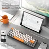 Tastaturen K68 2,4G/BT5.0 Wireless Gaming Mechanical Keyboard 68 Tasten Hotswap Mini Gaming Mechanische Tastatur PBT -Tastatur 65% Tastatur T230215