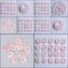 Чары 18 -мм натуральные камни кристаллы Gogo Donut Rose Quartz Beads Beads для ювелирных изделий для изготовления выводов по доставке оптом
