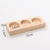 Jewelry Pouches Solid Wood Earrings Ring Display Tray Creative Jewellery Holder