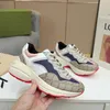 New casual shoes daddy shoes printed leather classic colorful soft comfortable breathable cushioning vintage couple sneakers men women wear