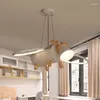 Pendant Lamps 2023 Dynamic Deer Chandelier Nordic Simple Creative Cartoon Boys And Girls Children's Room Bedroom