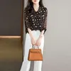 Women's Blouses Women Loose Long Sleeve Tops Casual Print Shirt Summer Office Lady Elegant Blouse Streetwear Fashion V125