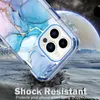 Luxury Marble IMD Strong Phone Cases for iPhone 15 14 13 12 11 Pro Max XR XS 7 8 plus 3 in 1 Militray Shockproof Heavy Duty Cellphone Cover