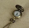 Zegarki kieszonkowe (3109) 12 szt./Partia vintage antyczne mini puste naszyjniki zegarek do dziury.