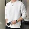 Men's Sweaters Autumn Long Sleeves Men Clothes Loose Solid Color Round Neck Knitted Sweater Casual And Comfortable Contracted Pullovers