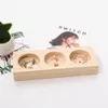 Jewelry Pouches Solid Wood Earrings Ring Display Tray Creative Jewellery Holder