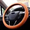 Pokrywa kierownicy Akcesoria samochodowe Kolorowa skórzana tekstura Auto Silikonowa okładka