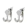 Boucles d'oreilles à tige Ins Aiguille en argent de haute qualité Personnalité à la mode Niche masculine Accessoires de bijoux fémininsStud StudStud