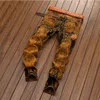 Men's Jeans Brand 2023 Men Retro Straight Denim Pants Casual Ripped Moto Bike Fashion Hip Hop Cowboys Trousers Plus Size 42