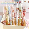 6 stks Kawaii Briefpapier Leuke Gel Pennen Stationaire Japanse Schoolbenodigdheden Naaldpunt Pen Gift