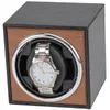 شاهد Winders Watch Winder للساعات التلقائية USB القوة المستخدمة عالميًا كتم Mabuchi Motor Mechanical Watch Electric Trope Stand Box Wooden 230214