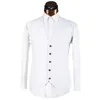 Costumes pour hommes Blanc Hommes 3 Pièces Top Qualité Marque Slim Fit Mariage Hommes Solide Affaires Blazer Ensemble (Veste Pantalon Gilet)