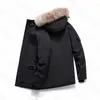 Parkas Coats męscy projektanci damskiej kurtki veste homme zima jassen puffer Big futra Apprey odzież Fourrure Manteau Hiver Canadian Parkas