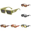 Mody Offs Rames Luksusowe okulary przeciwsłoneczne Styl Square Marka okulary przeciwsłoneczne strzałka x czarna rama okularów