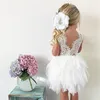 Vestidos de niña, vestido de princesa para niñas, tutú de encaje para fiesta de boda y cumpleaños para niños, ropa de bebé de 1 a 5 años