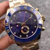 AAA 44mm Heren Luxe Blauw Keramisch Jacht Horloge Master Automatische Mechanische Beweging Saffier Mannelijke Klok Watches-RLX