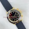 WACKSC - 41mm Automatisk herrklocka med lådan rostfritt stål multi -dial vattentät lysande klassisk generös gummiband justerab278k