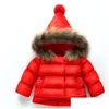 Piumino per ragazze Giacca calda in cotone per bambino Pelliccia invernale con cappuccio Capispalla per bambini Abbigliamento per bambini Giacche per bambina 813 V2 Drop Deli Dhzox