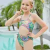 Spring Childrens One Piece Swimsuit Swimsuit Suspiser Midriff Baring