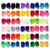 30 kleuren 6 Inch meisje haarelastiekjes snoep kleur haarspeldjes Ontwerp Haren strik Kinderen Meisjes Clips 13.5g Mooi meisje haar accessoire Gift