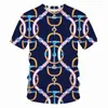 T-shirts pour hommes série chaîne t-shirt chemise pour homme T-shirts imprimés en 3D Harajuku hommes femmes Hip Hop hauts T-shirts Streetwear vêtements pour hommes