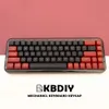 Claviers KBDiy 150 touches/ensemble CSA profil PBT Keycap noir rouge DYE-SUB Key Caps pour bricolage personnalisé clavier mécanique Gaming Keycaps MX Switch T230215