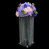 Clear Acrylic Tall Vases for Centerpieces Column Flower Stand with Chandelier Crystals Vase Stand Wedding for Tables Party Home Decor Ocean express Rail Truck