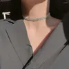 Choker Blijery Mode Voller Strass Halsketten Für Frauen Geometrische Kristall Hochzeiten Schmuck Party Geschenke