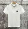 Brand Stone Shirt Polos Sommer Herren Designer T -Shirt Klassiker Solid mercerisierter Baumwoll -Polo -Hemd Kurzarm T -Shirt Casual Vielseitige Top Tee CP 956