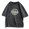 Neues Damen-T-Shirt mit Rundhalsausschnitt, lockeres großes amerikanisches Retro-Mode-Casual-Top