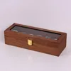 Watch Boxes 6 Grids Vintage Wooden Box Retro Holder Organizer Storage Case For Men Watches Jewelry Collection Display Gifts