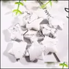 Stone 30mm Natural Crystal Star Shaped Colorfl Mascot Meditation Healing Gemstones Polerad presentanv￤ndning Insamling och heminredning Drop DHVHT