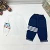 23SS Sonbahar Bebek Giysileri Moda Çocuklar Uzun Pantolon 2 Parça Erit