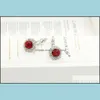 Boucles d'oreilles lustre pendantes, bijoux plaqués argent, goutte élégante, cristal autrichien, livraison Dhhq0