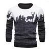 Men's Sweaters Chic Winter Sweater Round Neck Casual Wear-resistant Autumn Loose Men Christmas For Daily Wear