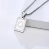 Colliers pendants Letapi Punk Vintage Letters Collier pour femmes en acier inoxydable 26 A-Z Chain brillant Hip Hop Men Bijoux