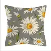 Pillow Case Daisy Sun Flower Hold Pillow Cover Summer Printed Throw Pillows Case Room Home Decorative Pillowcase Sofa Couch Cushion Cover Bedding Supplies BC307