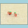 Stud Earrings For Women 6 Pair/Pack Cute Handmade Polymer Fruit Hypoallergenic Drop Delivery Jewelry Dhepf