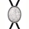 Bolo Ties Naturel Stone Scorpion Bolo Tie pour homme Cowboy indien Cowgirl Coue en cuir zinc Necktie en alliage 230215