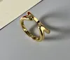 2023 Designer Luxus 18K Gold/Silber Ring wird Alphabet Modetrend Gold Frauengeschenke Party Keine Schachtel